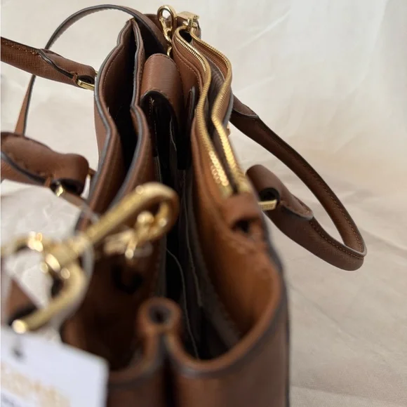 MICHAEL Michael Kors Kellen Satchel Tote with Gold Accents - Picture 6 of 12